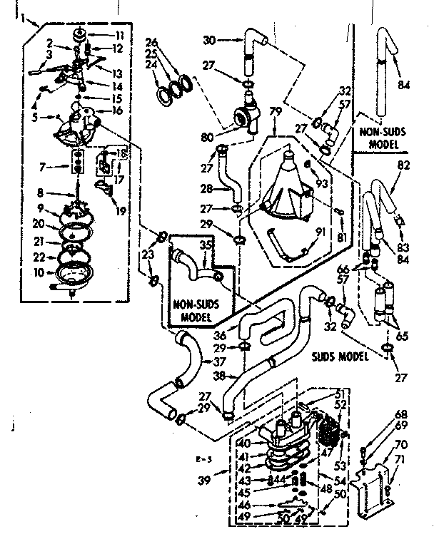 Kenmore 1107105810 water system diagram