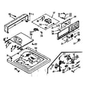 Kenmore 1107204300 top and console assembly diagram