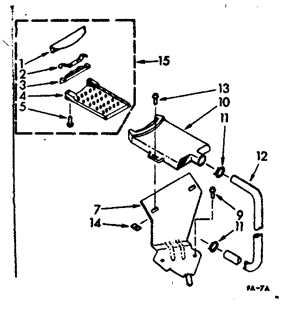 Kenmore 1107205600 filter assembly diagram