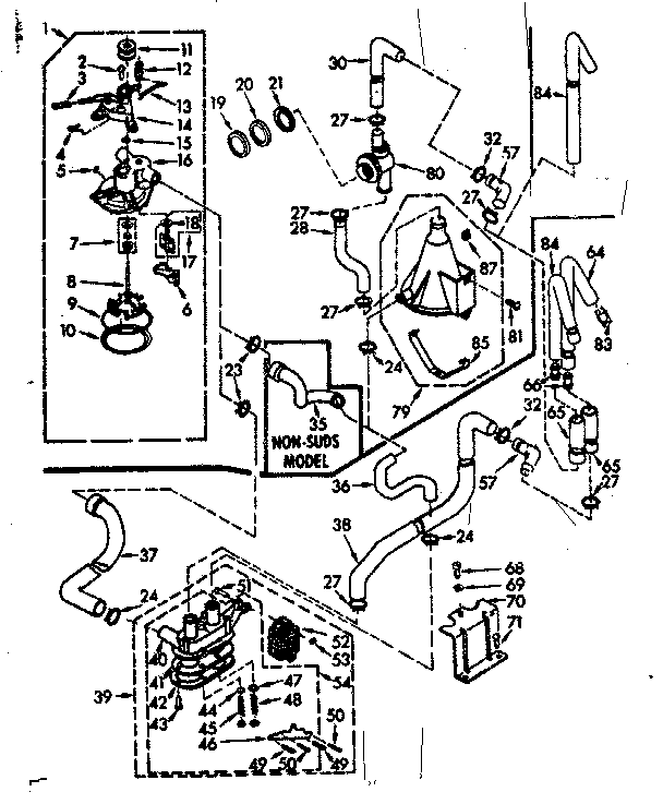 Kenmore 1107204610 water system diagram