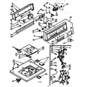 Kenmore 1107205850 top and console assembly diagram