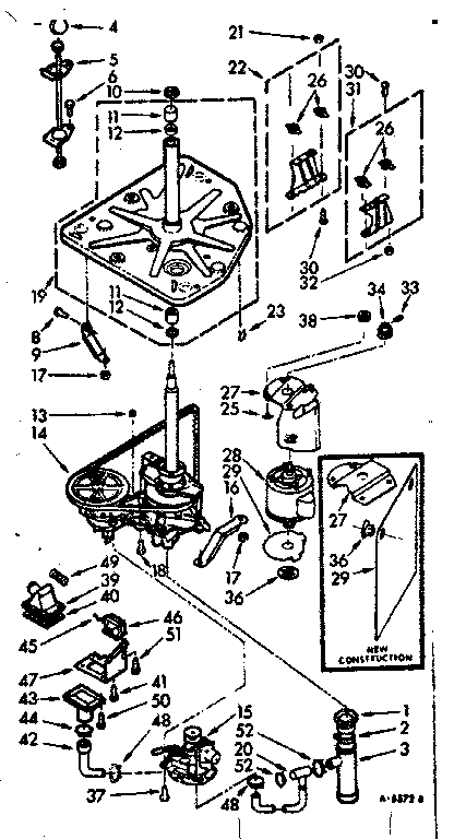 Kenmore 1107205800 drive system diagram