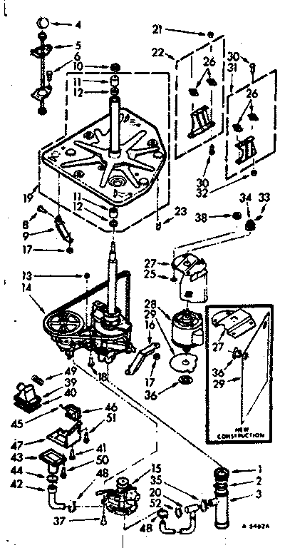 Kenmore 1107205900 drive system diagram