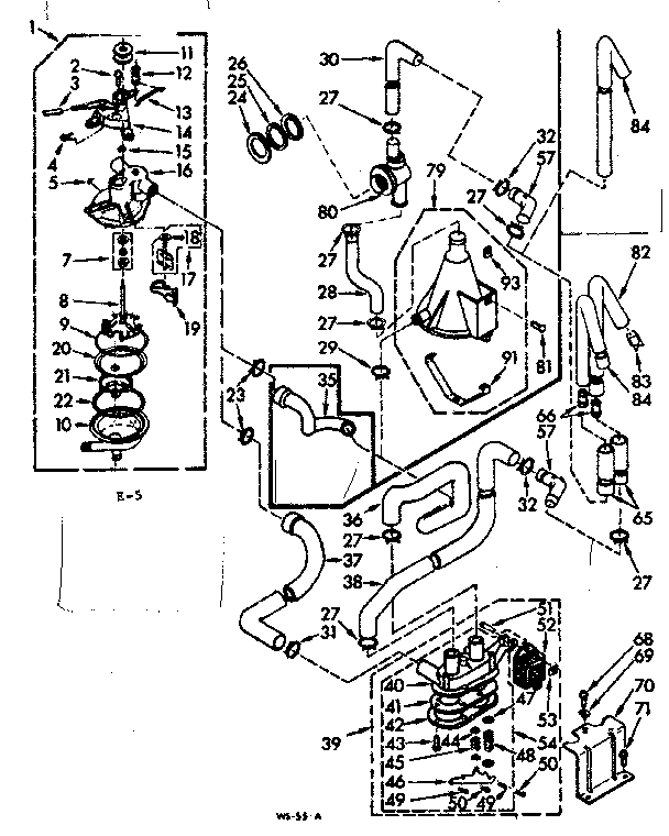 Kenmore 1107205900 water system diagram
