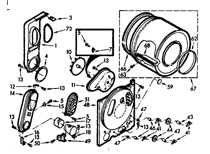Kenmore 1107207210 bulkhead assembly diagram