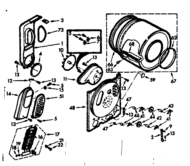 Kenmore 1107208400 bulkhead assembly diagram