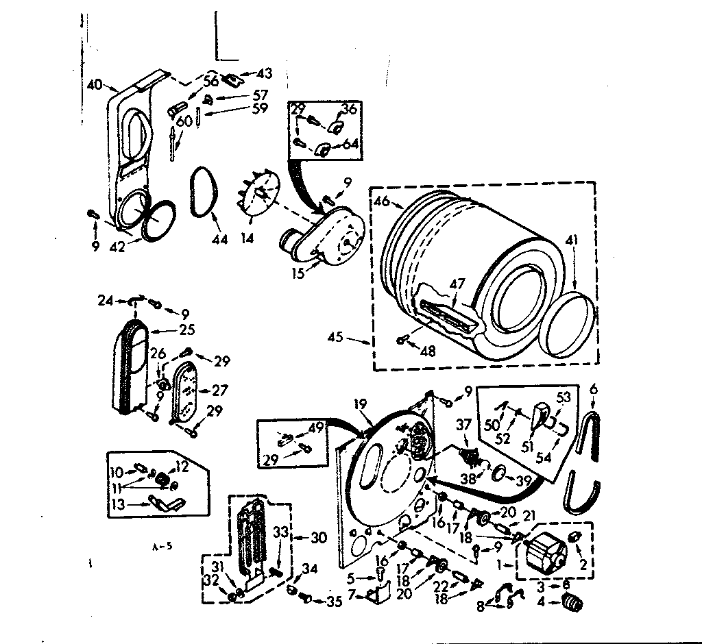 Kenmore 1107208800 bulkhead assembly diagram