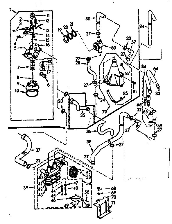Kenmore 1107215670 water system diagram