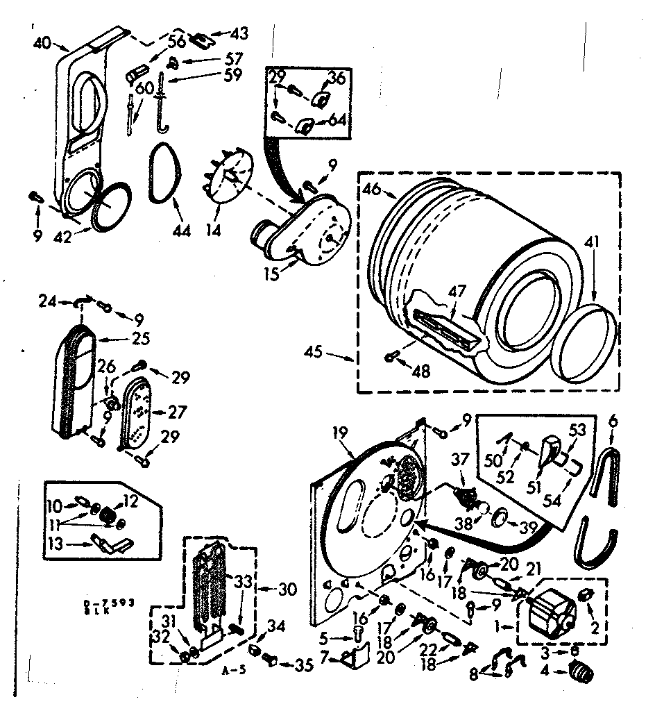 Kenmore 1107218800 bulkhead assembly diagram