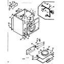 Kenmore 1107218800 cabinet parts diagram