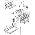 Kenmore 1107218800 top and console assembly diagram