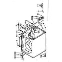 Kenmore 1107224600 cabinet parts diagram