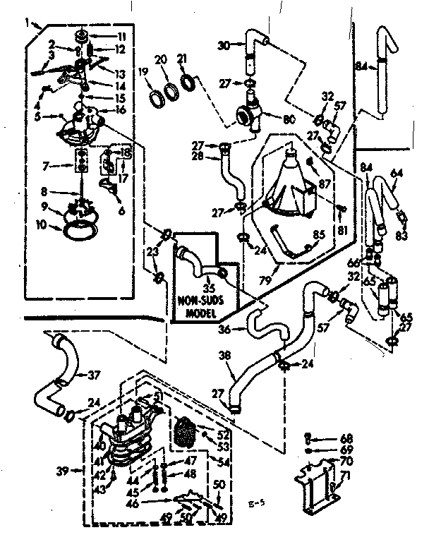 Kenmore 1107304620 water system diagram