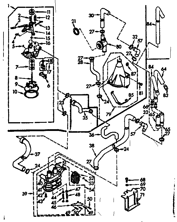 Kenmore 1107305622 water system diagram