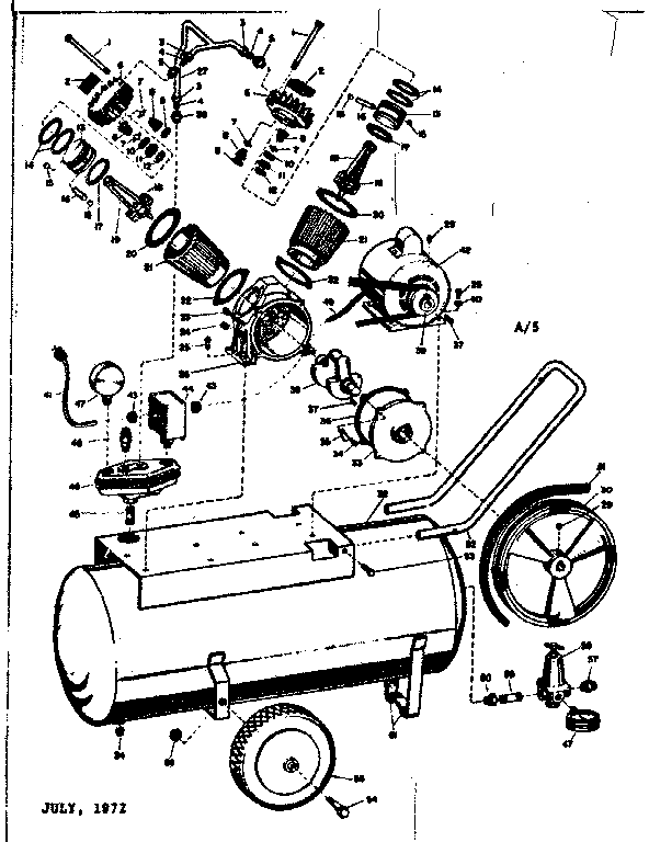 Craftsman 106153161 replacement parts diagram