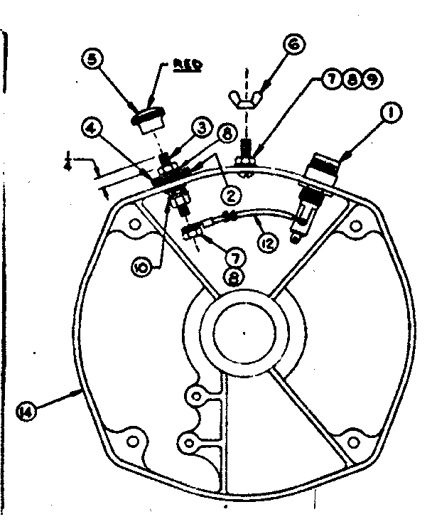 Craftsman 580320660 rear bearing carrier assy diagram