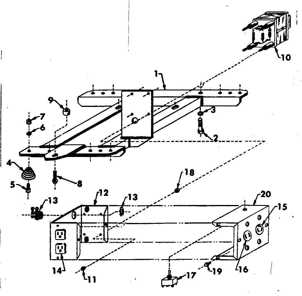 Craftsman 580320670 mounting base diagram