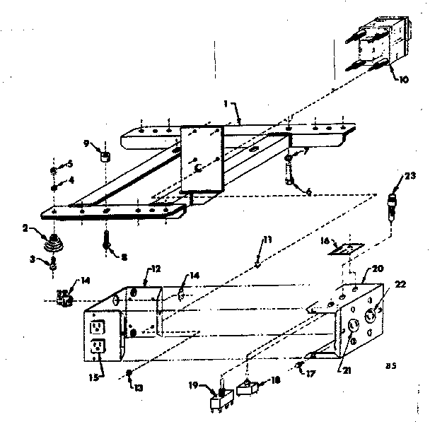 Craftsman 580320720 mounting base diagram