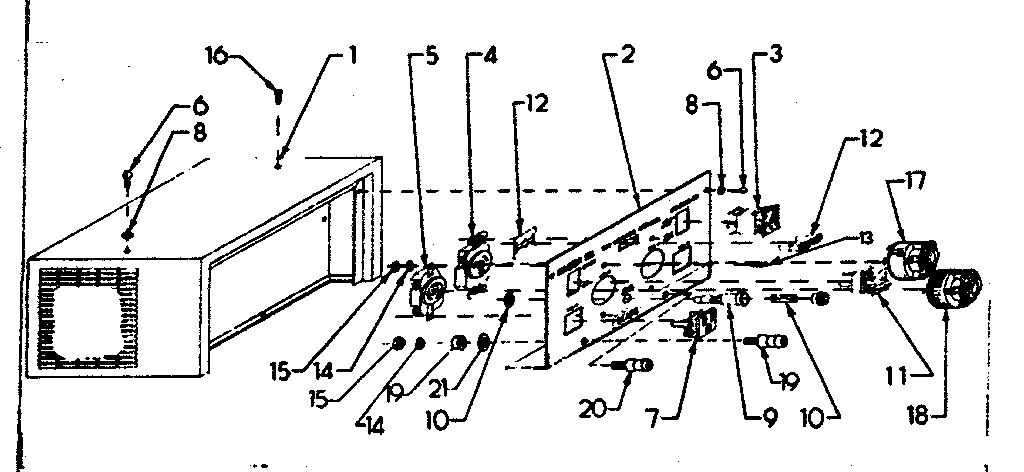 Craftsman 580321820 control panel cover diagram