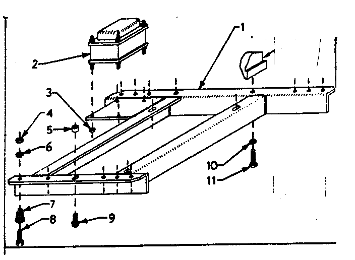Craftsman 580321841 mounting base diagram