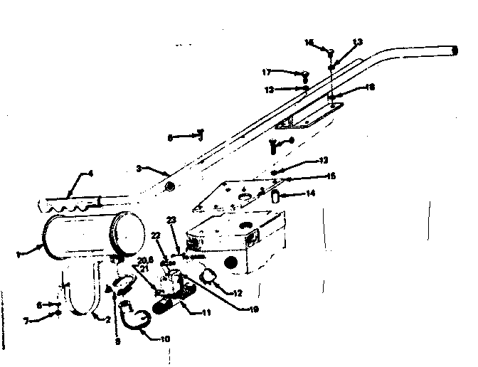 Craftsman 580321851 handle & muffler diagram