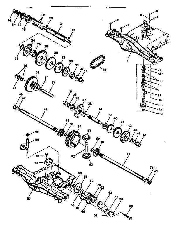 Footedana 4150-46 transaxle diagram