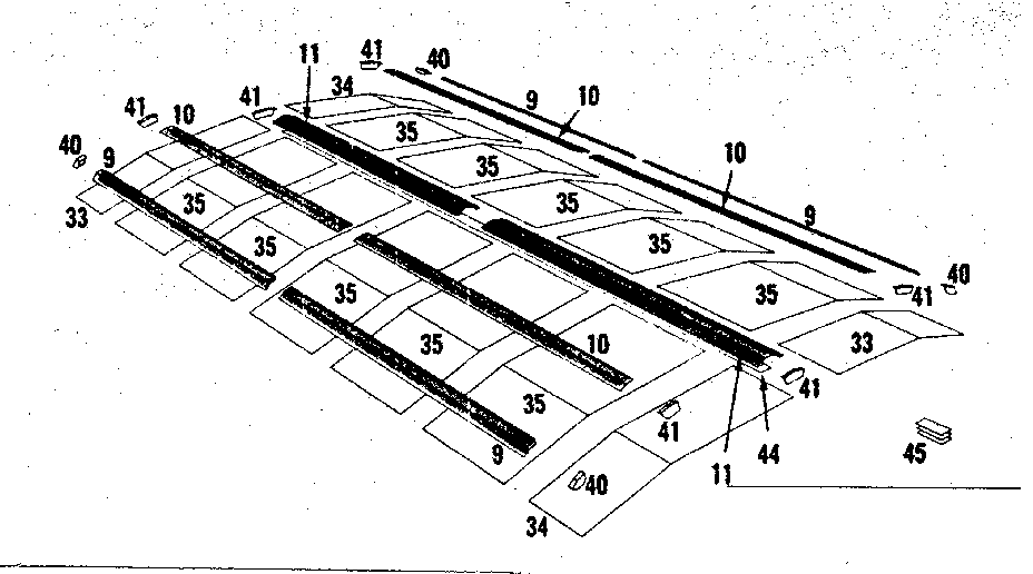 Sears 69668840 roof assembly diagram