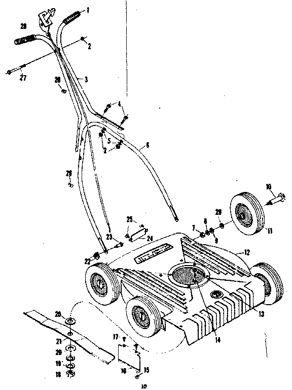 Craftsman 13191080 replacement parts diagram