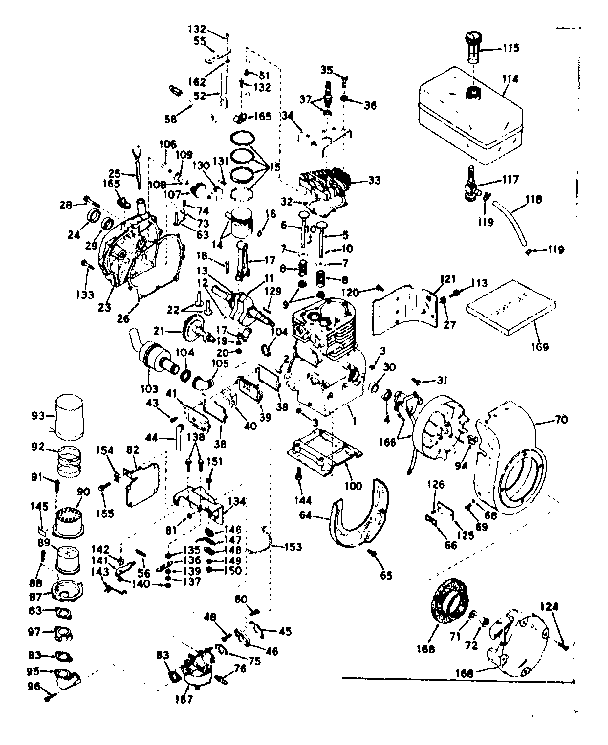 Craftsman 9178371 basic engine diagram