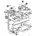 Kenmore 1037126314 burner section diagram