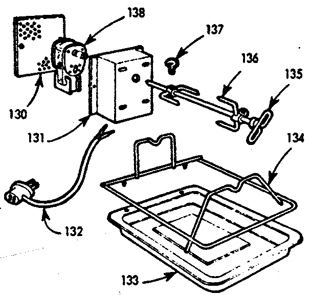 Kenmore 1037334004 rotisserie diagram