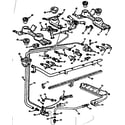 Kenmore 1037364004 burner section diagram