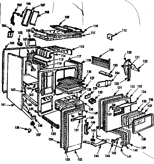 Kenmore 103760638 body section diagram