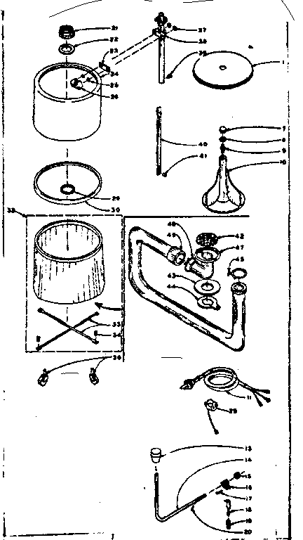 Kenmore 1106301100 machine sub-assembly diagram