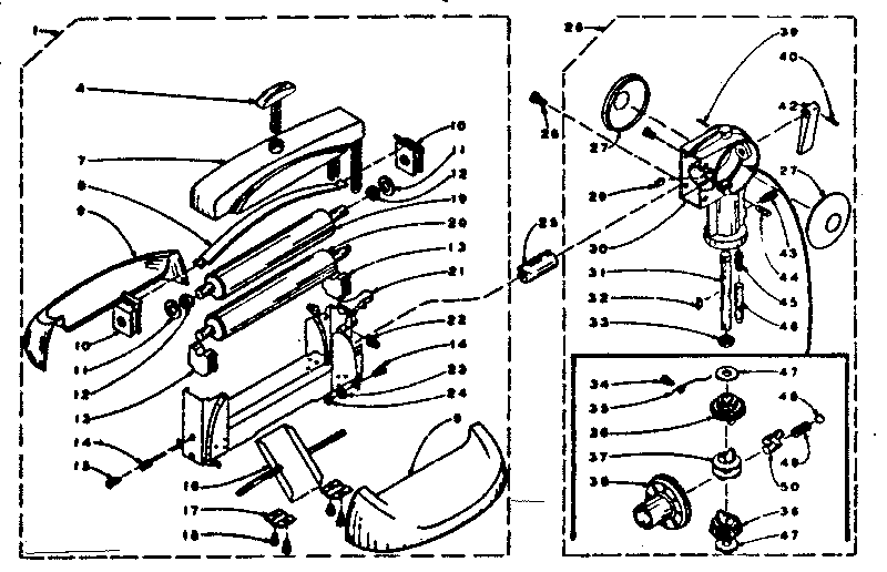 Kenmore 1106301100 wringer gear case diagram