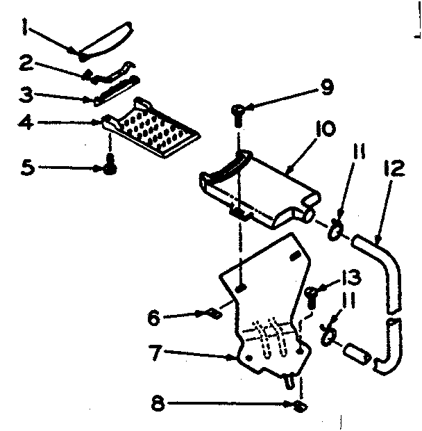Kenmore 1106304400 filter assembly diagram