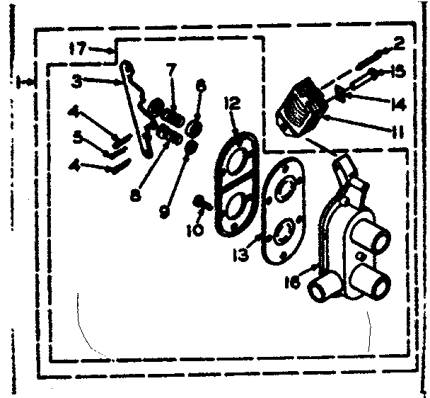 Kenmore 1106305401 two way valve assembly diagram