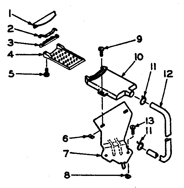 Kenmore 1106305452 filter assembly diagram