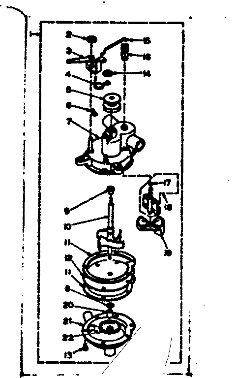 Kenmore 1106305452 pump assembly diagram
