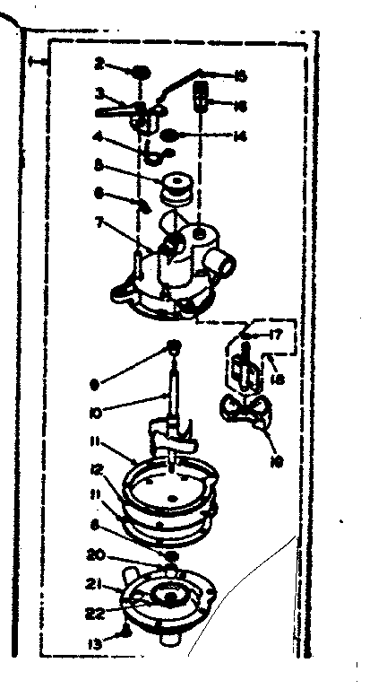 Kenmore 1106304501 pump assembly diagram