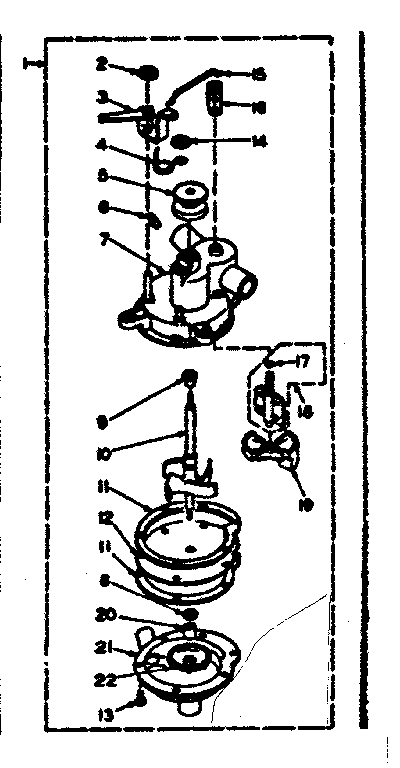 Kenmore 1106304552 pump assembly diagram