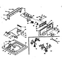 Kenmore 1106305503 top and console diagram