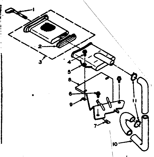 Kenmore 1106305601 filter assembly diagram