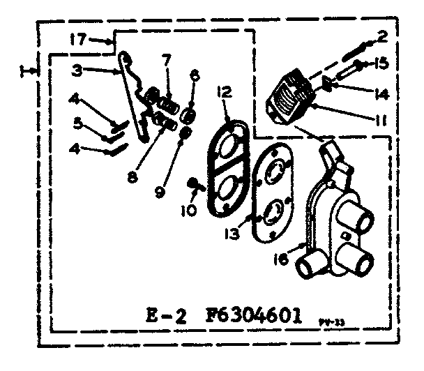 Kenmore 1106305601 two way valve assembly diagram