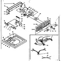 Kenmore 1106304652 top and console assembly diagram
