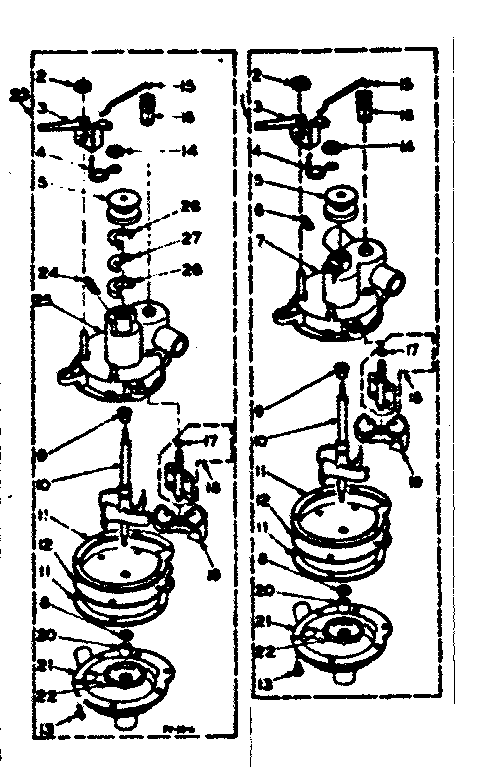 Kenmore 1106304603 pump assembly diagram