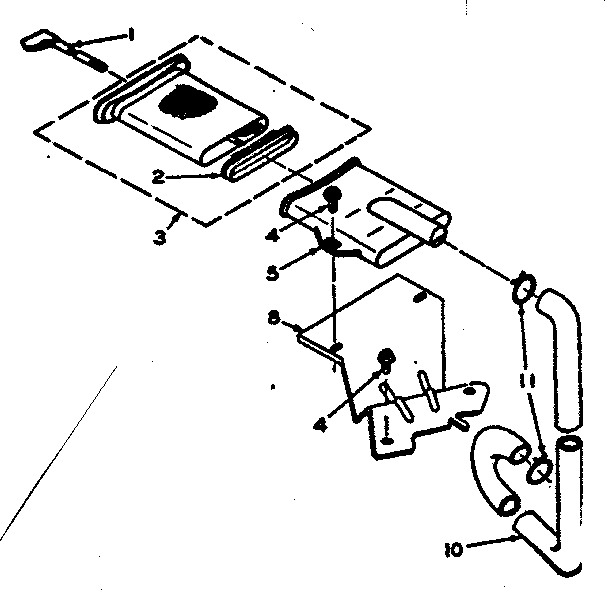 Kenmore 1106304603 filter assembly diagram