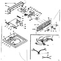 Kenmore 1106304655 top and console assembly diagram
