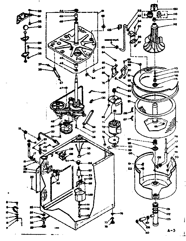 Kenmore 1106304760 machine sub-assembly diagram