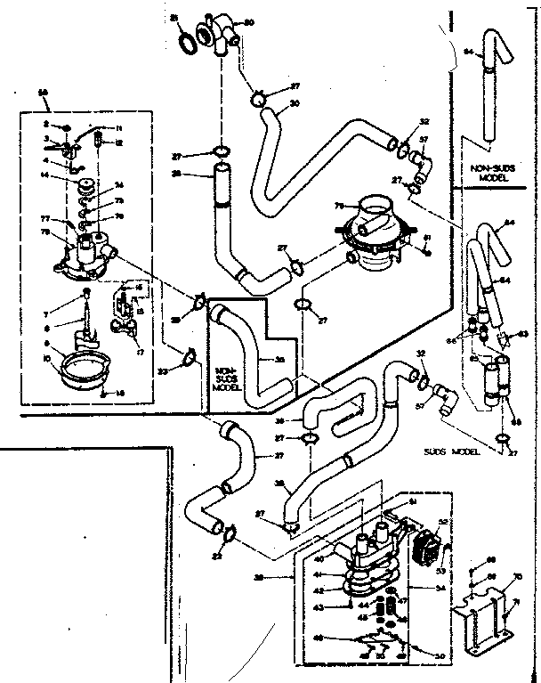 Kenmore 1106305711 water system diagram